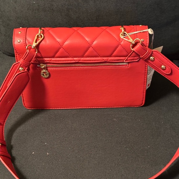 Valentino Orlandi Red Quilted Crossbody Bag - Picture 7 of 10